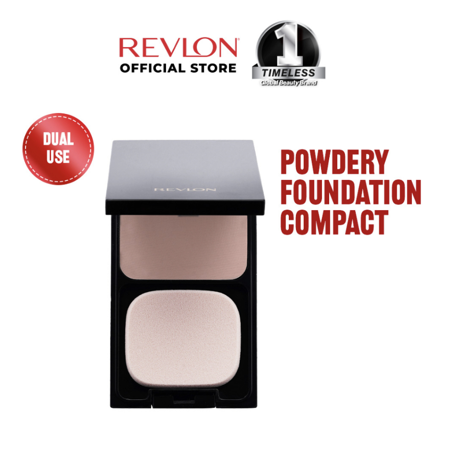 Jual Revlon Natural Finish Powdery Foundation Compact - 15 gram ...