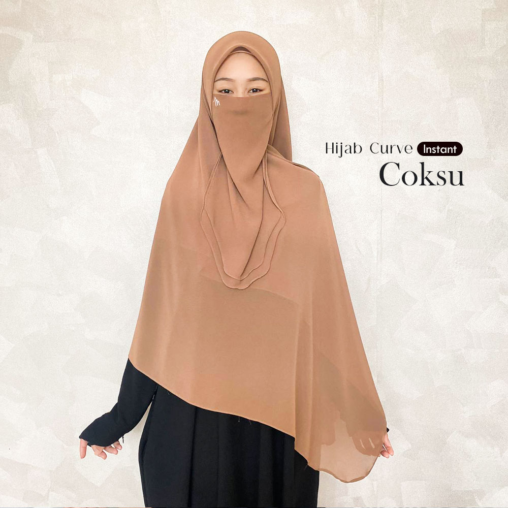 Jual Maslaha Niqab L Hijab Square Curve Instant Syari I Jilbab Segi