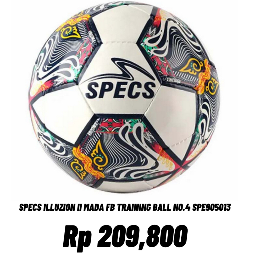Jual BOLA SEPAK SPECS ILLUZION II MADA FB FOOTBALL SIZE 4 WHITE/LOTUS