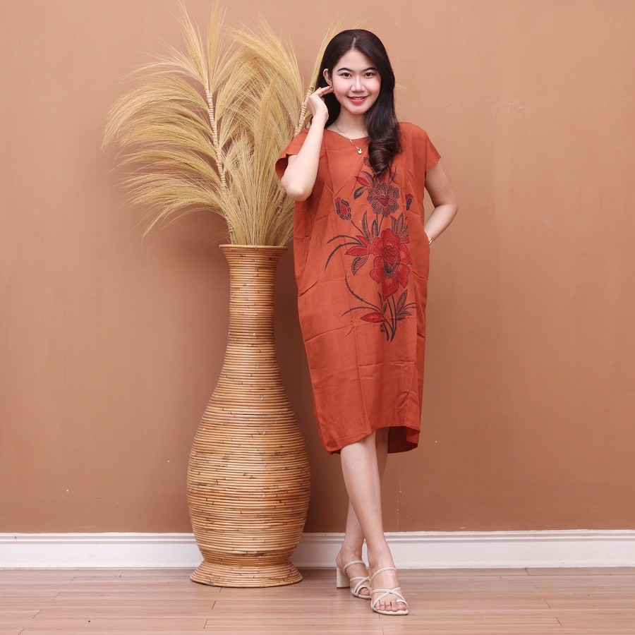 Jual daster polos motif bunga adem tanpa lengan | Shopee Indonesia