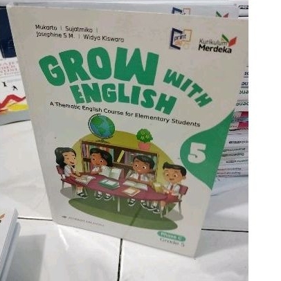 Jual Buku Grow With English Kurikulum Merdeka SD Kelas 4 karya Mukarto, dkk