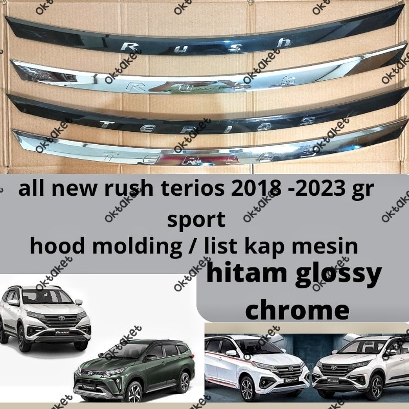 Jual Hood Molding List Kap Mesin All New Rush Terios 2018 2022 2023 Gr