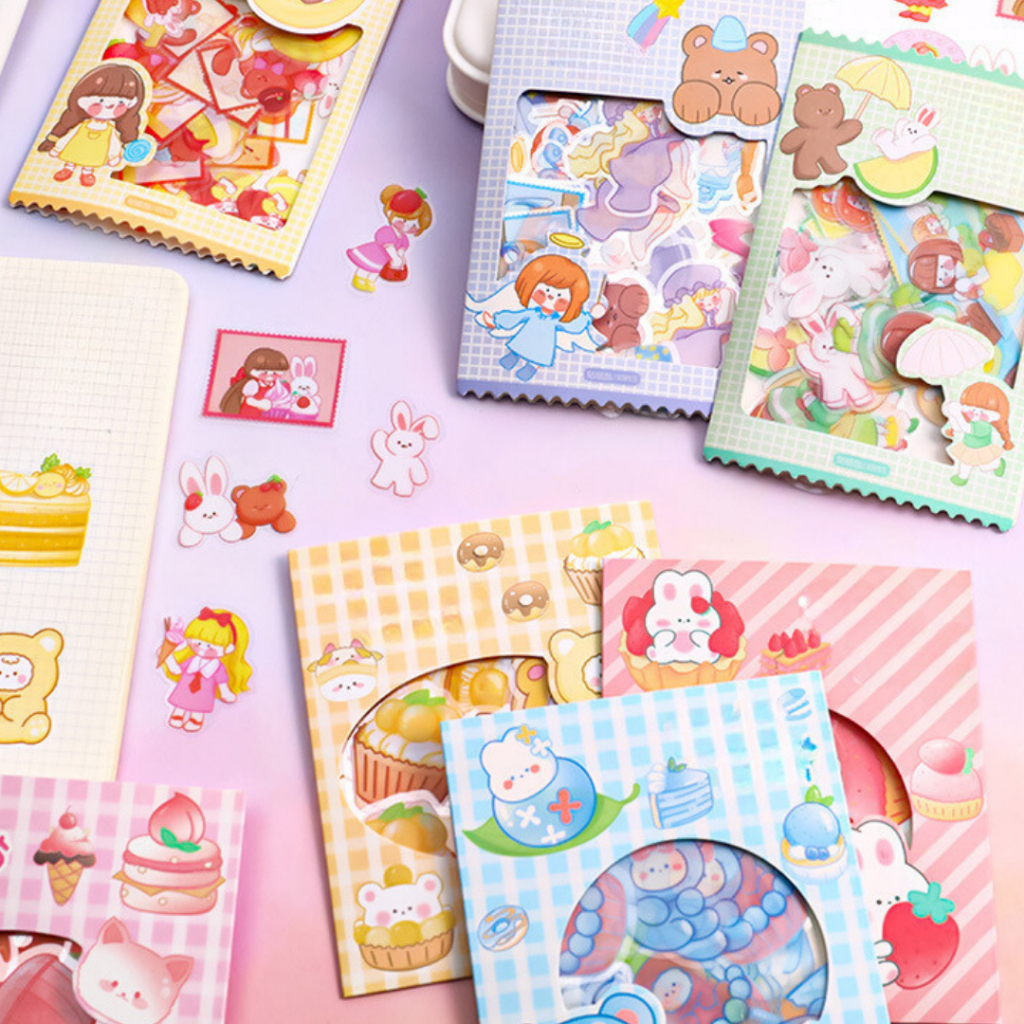 Jual TOPER Sticker Set Isi 45 Pcs Aesthetic Lucu Imut Estetik Berbagai ...