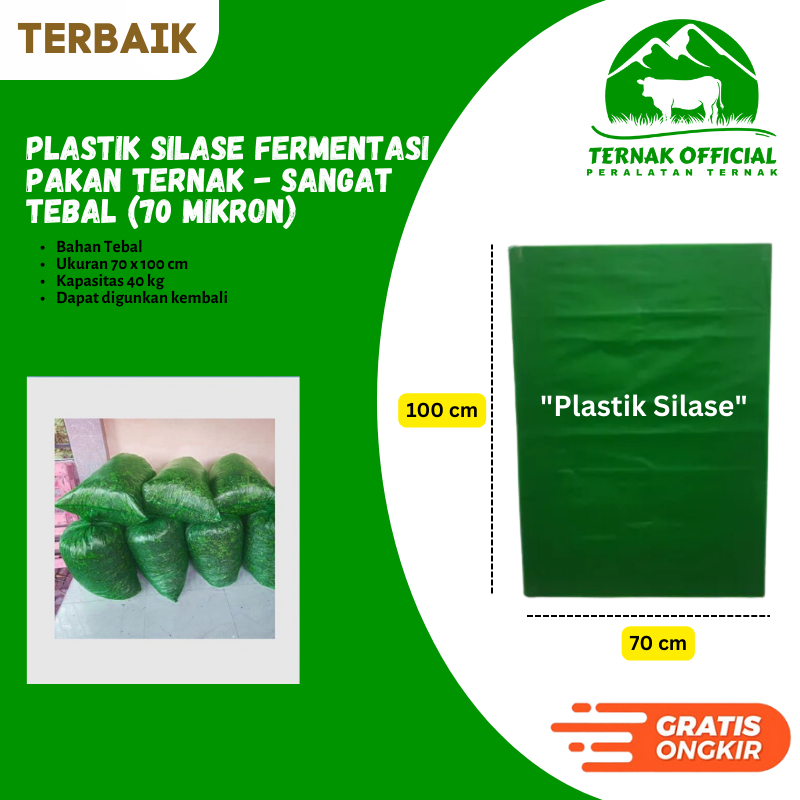 Jual Plastik Silase Fermentasi Pakan Ternak Sangat Tebal Mikron