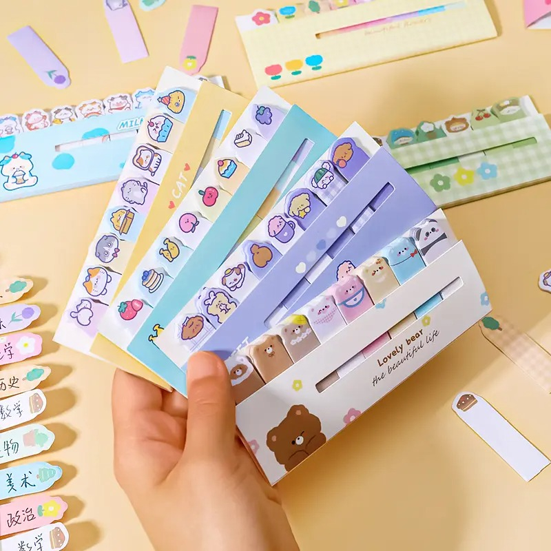Jual Isi 120 Sticky Note mini Memo Pad Tempel Lucu Catatan Buku Notes ...