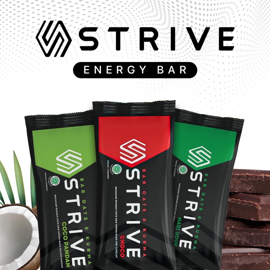 Jual Suplemen Lari Strive Energy Bar Original Bite Size Multicolor