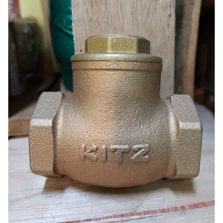 Jual Swing Check Valve 1 inch Kitz Kuningan class 125 Wog Shopee