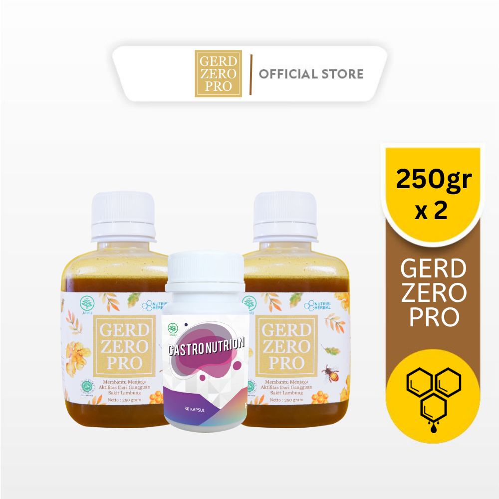 Jual Gerd Zero Pro Bundling Madu Herbal 250gr dan Vitamin Shopee