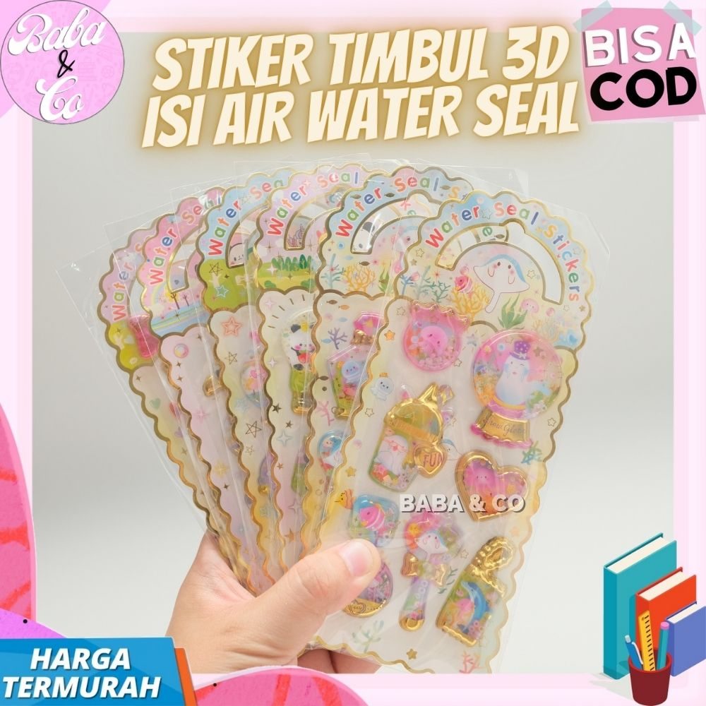 Jual STIKER TIMBUL 3D AIR WATER SEAL STICKER UNIK DEKORASI MURAH LUCU UNIK Shopee Indonesia