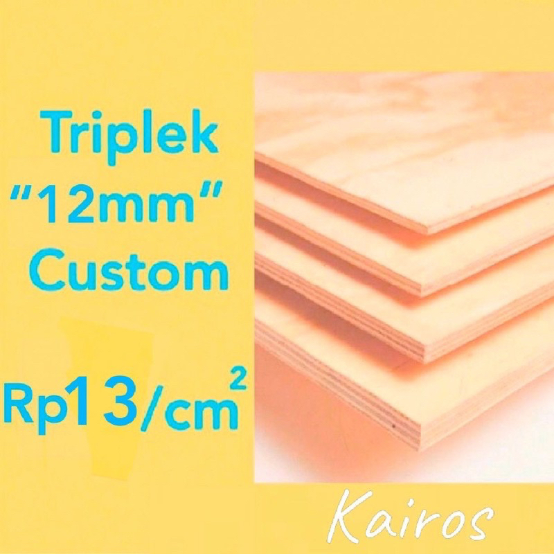 Jual Triplek Custom 12mm / Multiplek Custom / Plywood Custom | Shopee ...