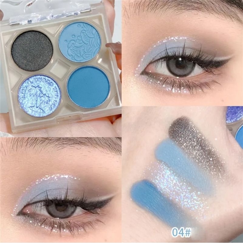 Jual XIXI Eyeshadow Dream Of The Sea Pigmented tahan lama glitter matte