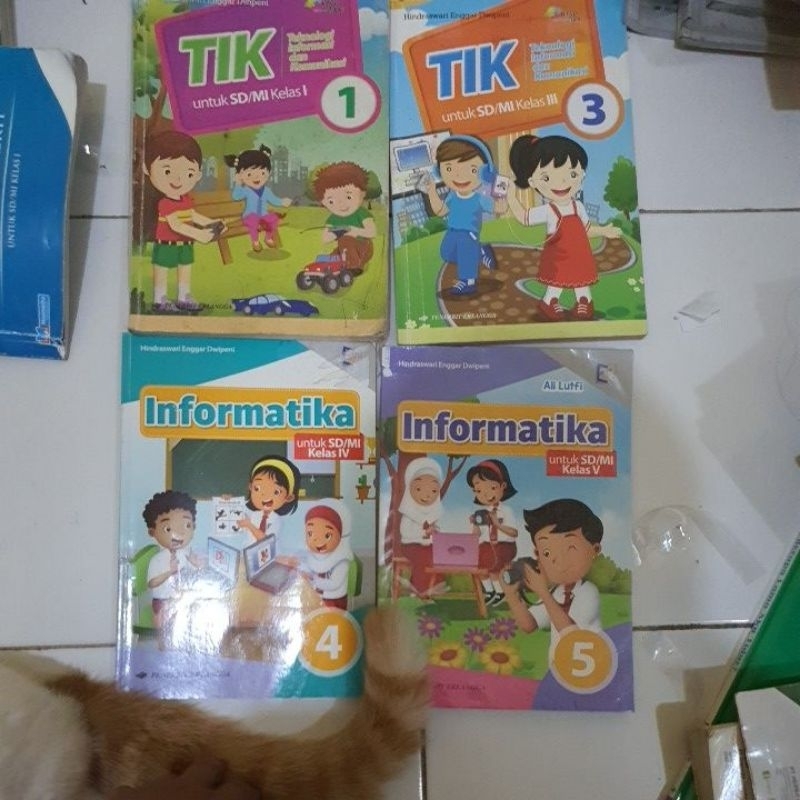 Jual Buku TIK, Buku Informatika Kelas 1,2 3,4 & 5 Erlangga | Shopee ...