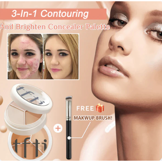Jual TIFITM/Three-in-one Repair and Brighten Concealer Palette/Three ...