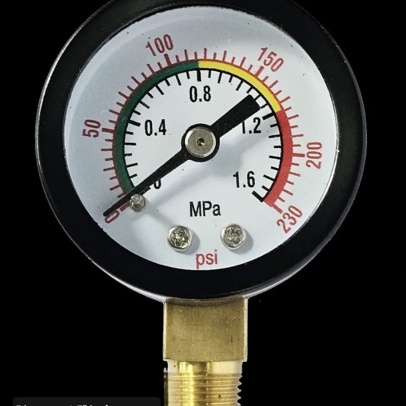 Jual Manometer Meteran Tekanan Angin Kompresor Pressure Gauge Drat ...