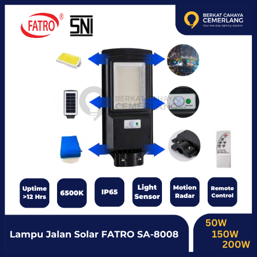 Jual Lampu Jalan Pju Solar All In One Fatro W W W Led Tenaga Surya Shopee Indonesia