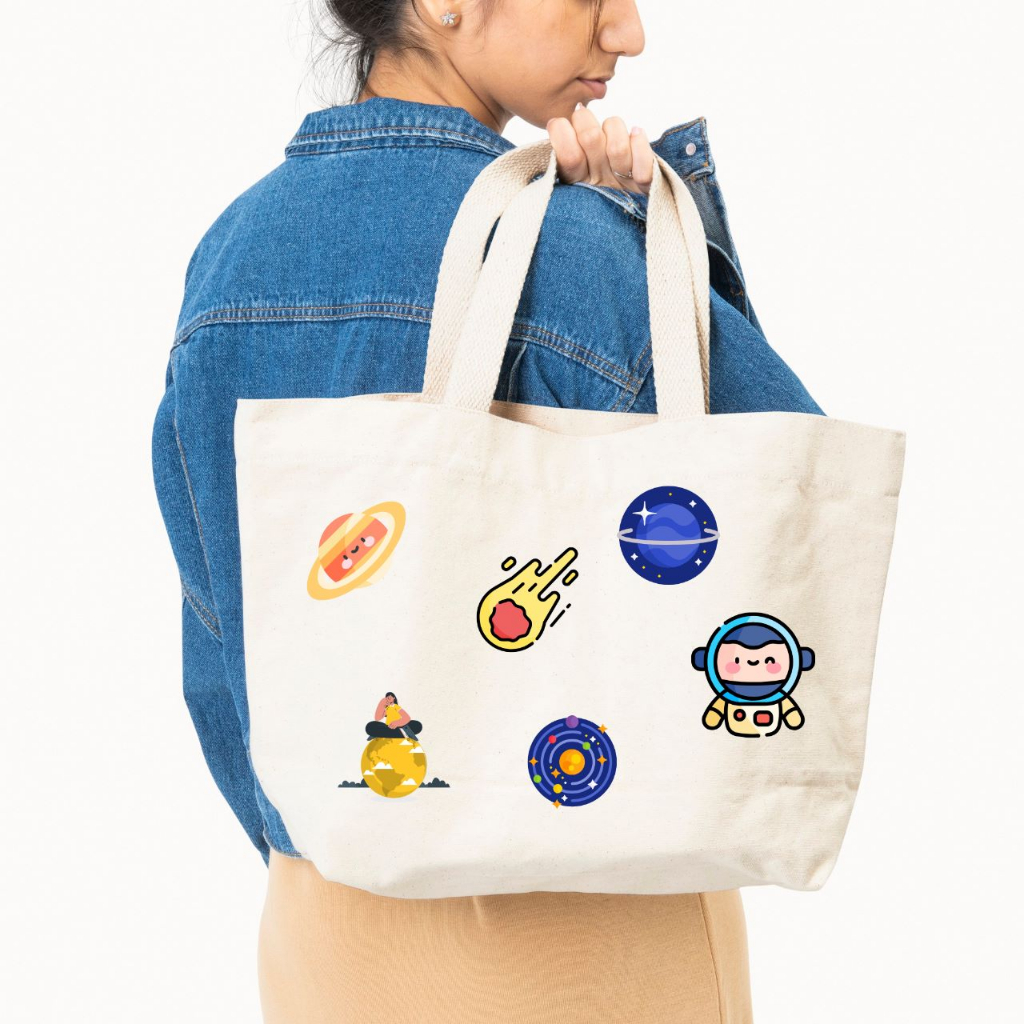 Jual Tote Bag Kanvas S.Wishtone | Infinite Space | tote bag belanja ...