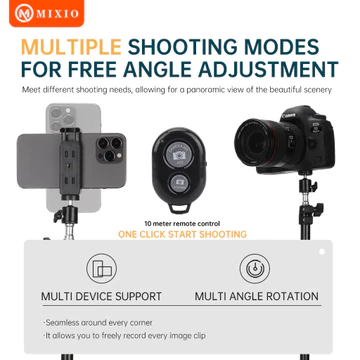 Mixio 3521 Paket Komplit Tripod 2M Remot Bluetooth Ball Head Bag
