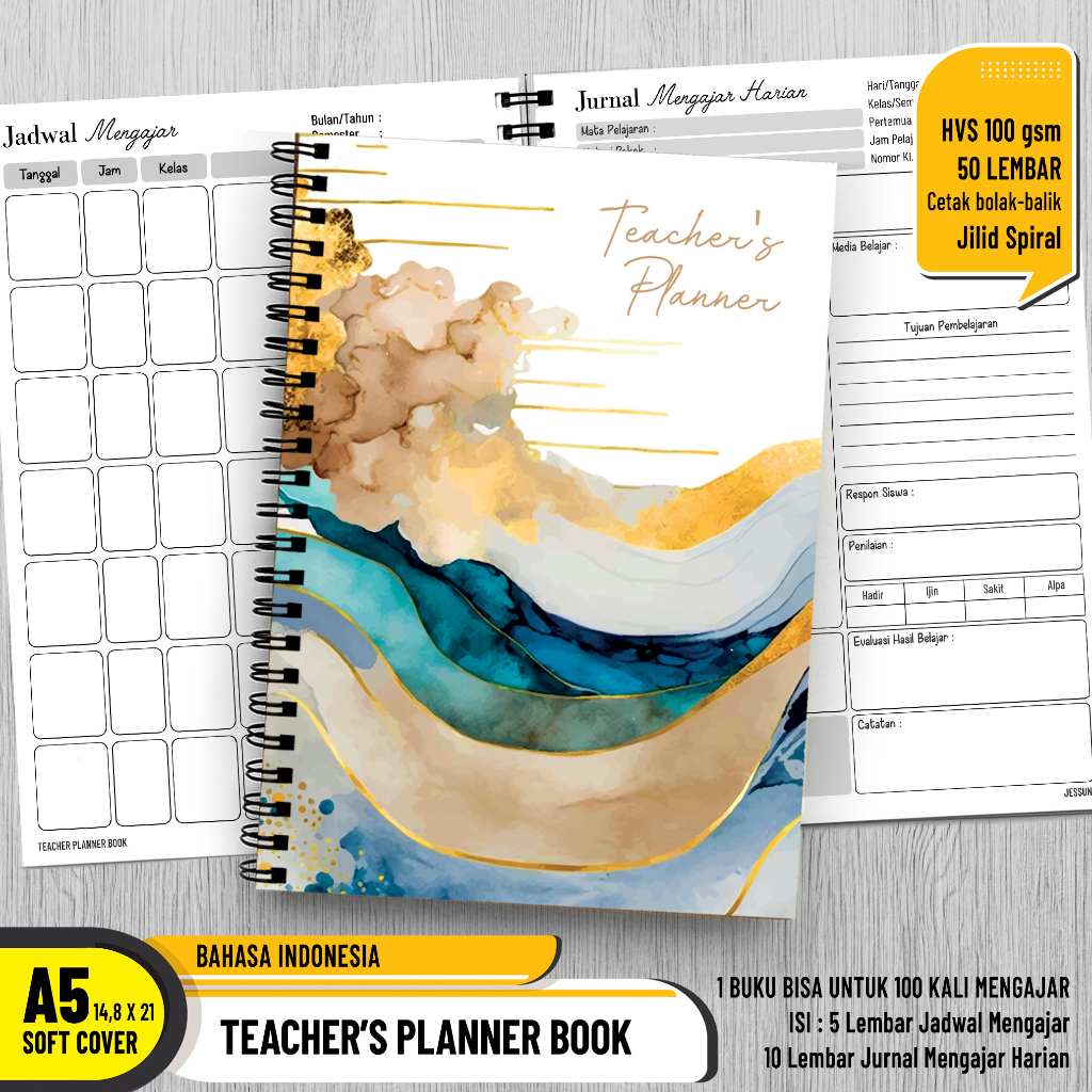 Jual 𝗧𝗘𝗔𝗖𝗛𝗘𝗥 𝗣𝗟𝗔𝗡𝗡𝗘𝗥 𝗔𝟱 Jurnal Guru Mengajar Harian Shopee Indonesia