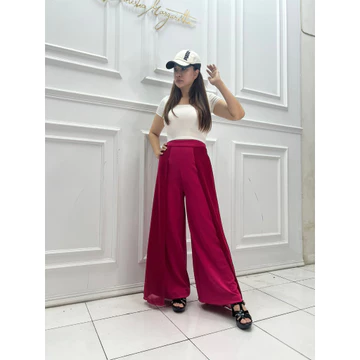VM Celana Kulot Fashion Celana Kombinasi Sifon Scuba Celana Wanita JessicaCollection 551