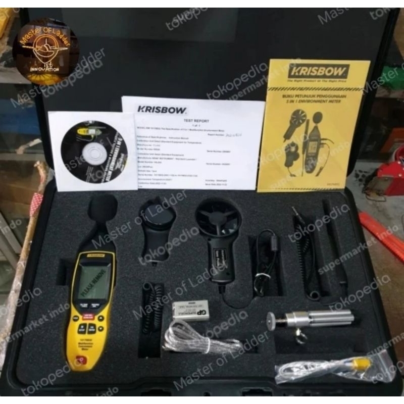 Jual KRISBOW ENVIRONMENT METER 5 IN 1 PRO Shopee Indonesia