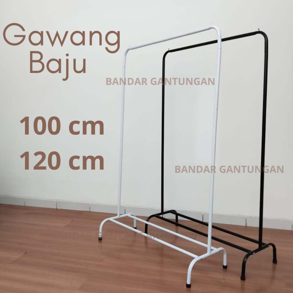 Jual Gawang Baju Verona Pipa Bulat Stand Hanger Baju Gawangan Rak ...