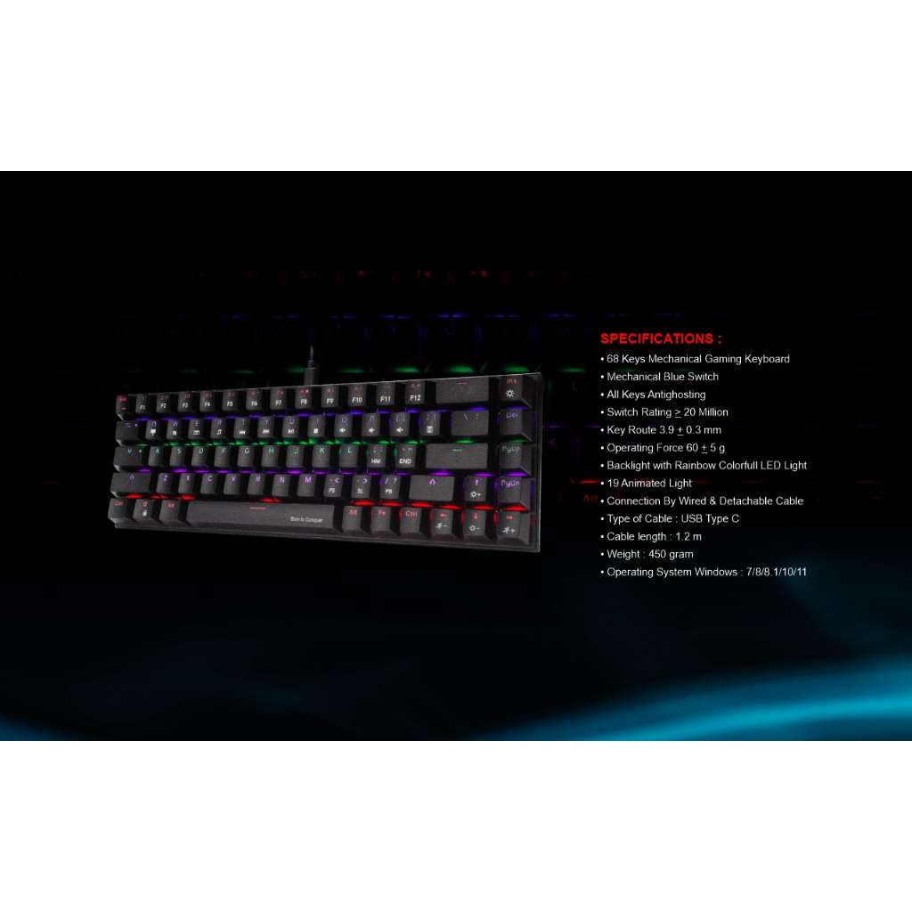 Jual Keyboard Gaming Imperion Ballista 6 K-360 Mechanical | Shopee ...