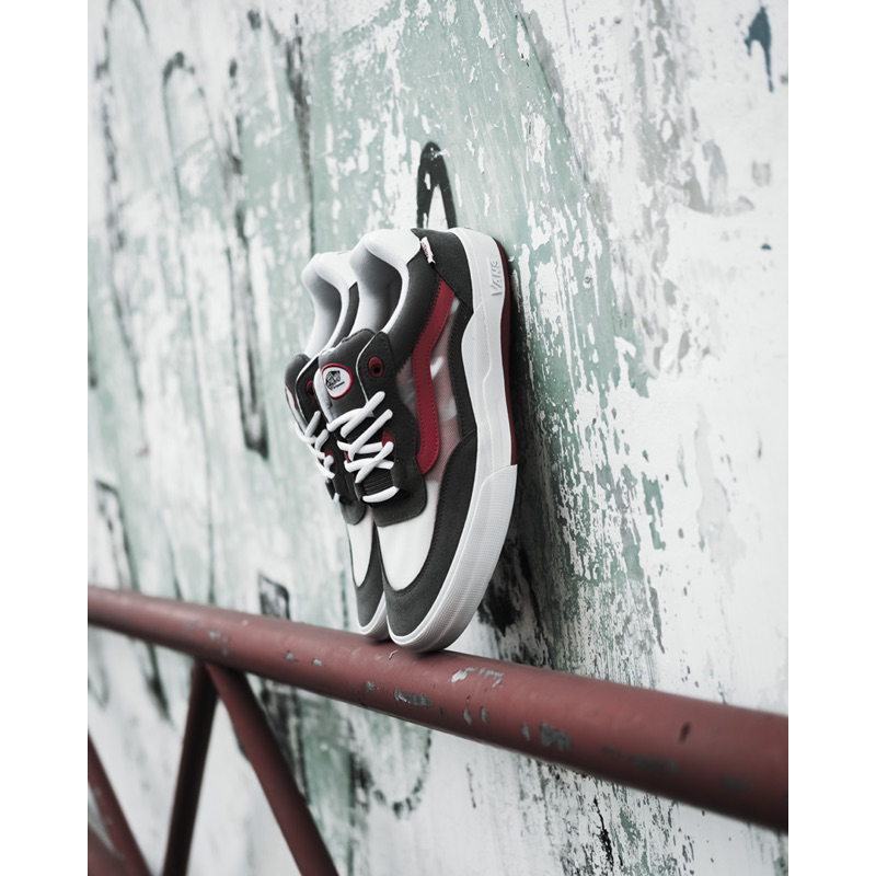 Jual VANS WAYVEE PRO SKATE GREY/RED Shopee Indonesia