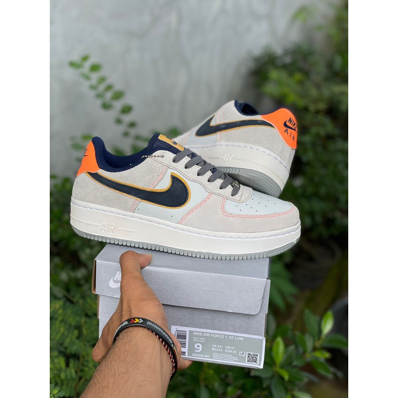 Nike Air Force 1 07 LV8 Wave Sail White/Black Walking Shoes DM0117