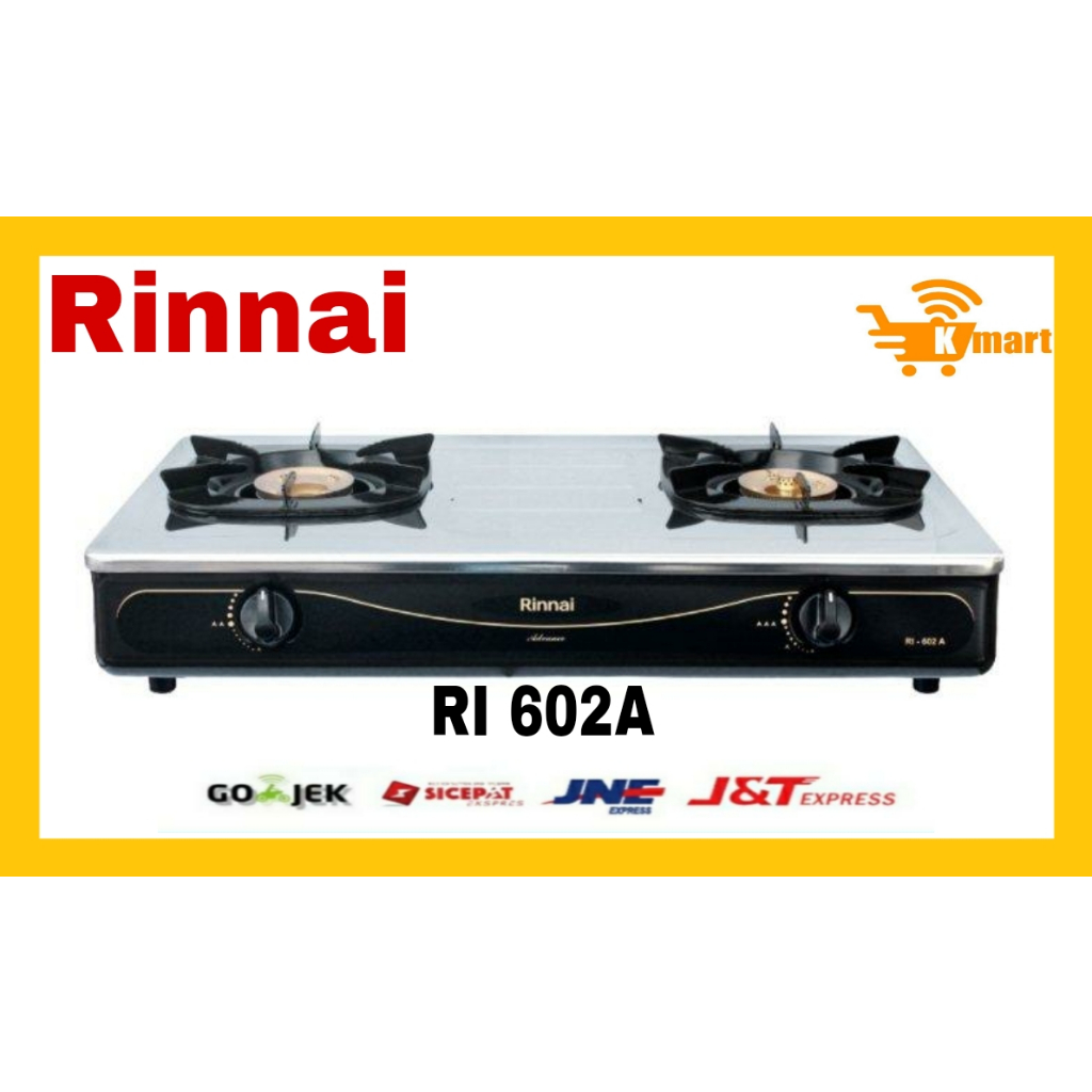 Jual Kompor Gas 2 Tungku Rinnai RI-602A | Shopee Indonesia