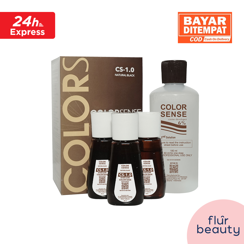 Jual Color Sense - Toning Rambut Natural Black/Deep Black/Dark Brown ...