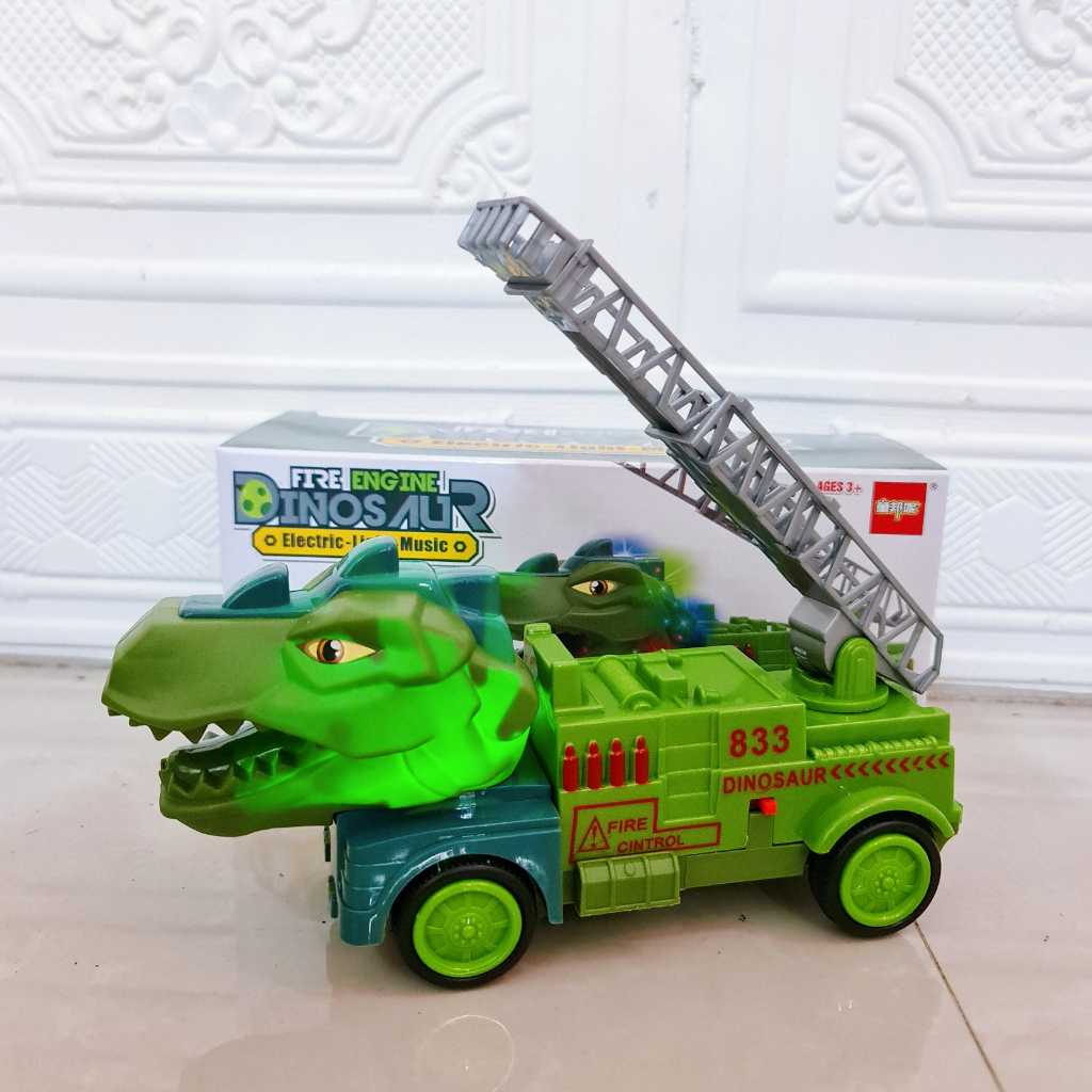 Jual DINO TRUCK LAMPU MAINAN MOBIL DINOSAURUS FIRE ENGINE DINO LAMPU ...