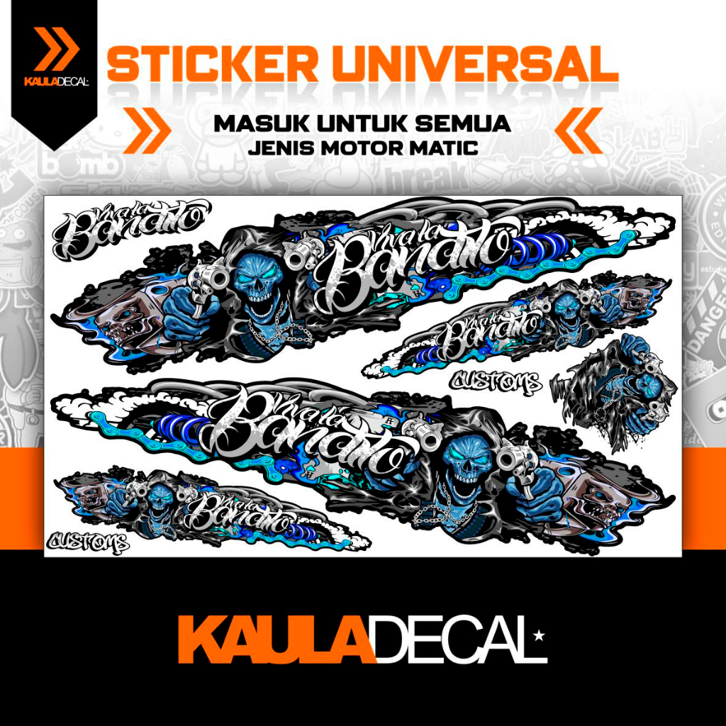Jual STIKER STRIPING MOTOR ALL MATIC MOTIF 406 / UNIVERSAL MATIC ...
