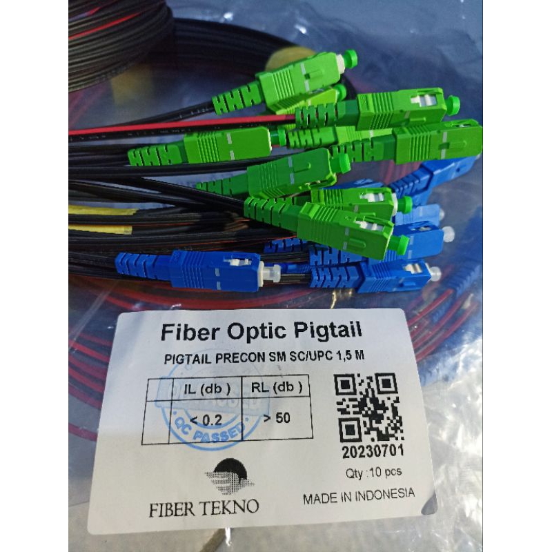 Jual PIGTAIL SC UPC SC APC 1C 3SLING PIGTAIL FIBER TEKNO PIGTAIL APC ...