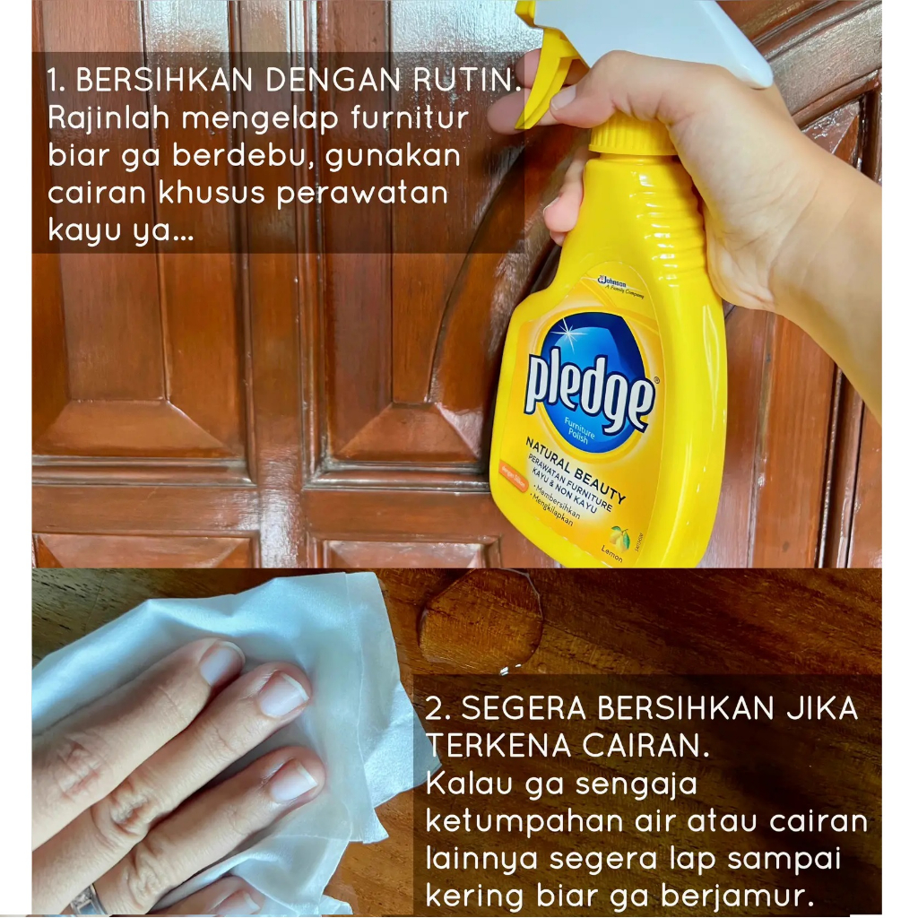 Jual Pledge Furniture Polish Liquid Pump 450ml | Shopee Indonesia