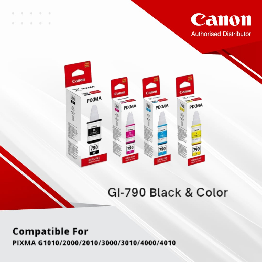 Jual Paket Hemat Canon Ink Bottles GI790 Black & Color Shopee Indonesia
