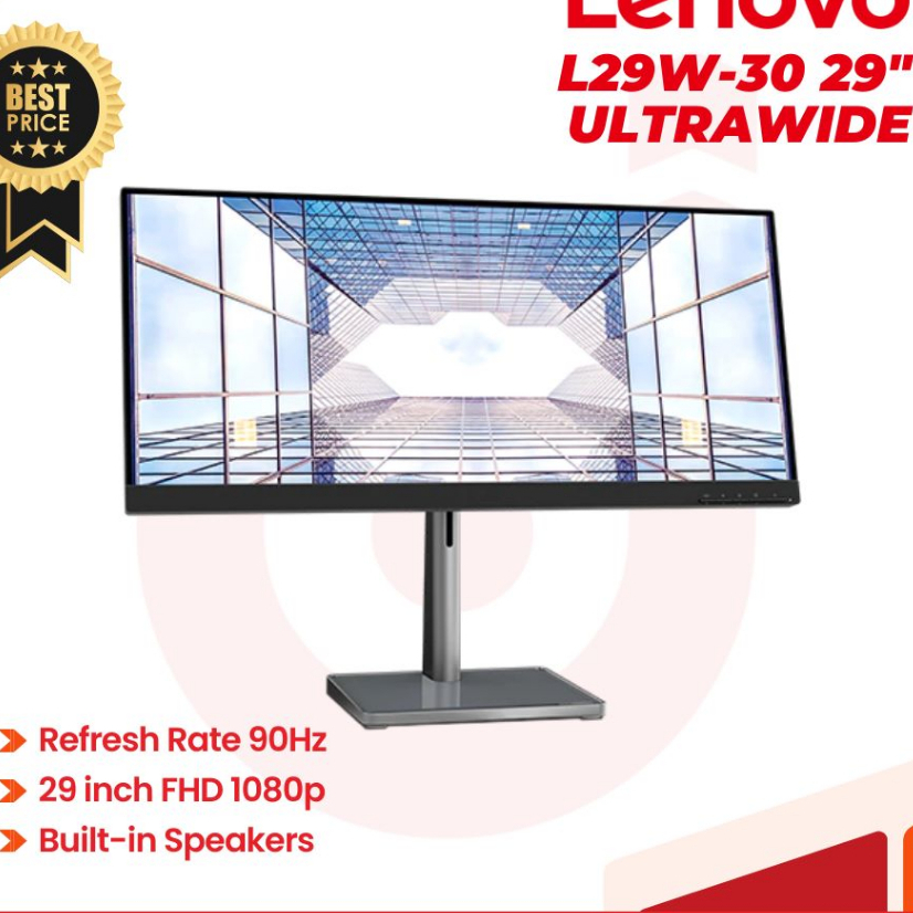 Jual Monitor Lenovo L29w-30 29" WFHD IPS Ultrawide Edgeless Design 90Hz ...