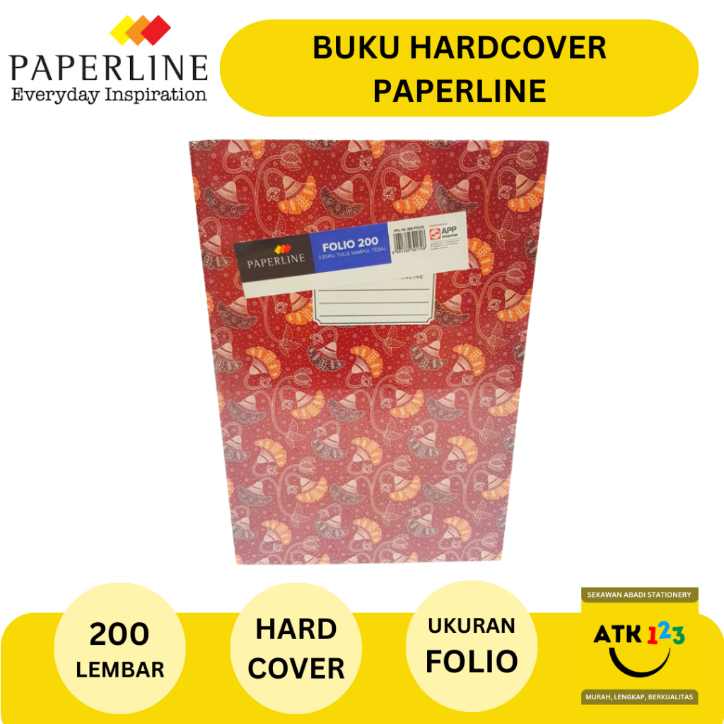 Jual Buku Hardcover Folio Merk Paperline Isi 200 Lembar | Shopee Indonesia