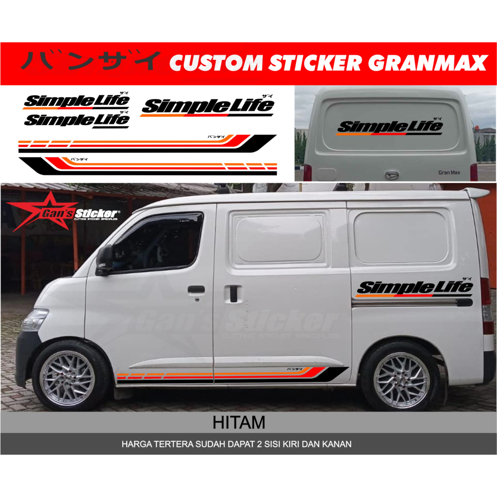 Jual Sticker Daihatsu Gran Max Minibus Daihatsu Luxio Sticker Mobil