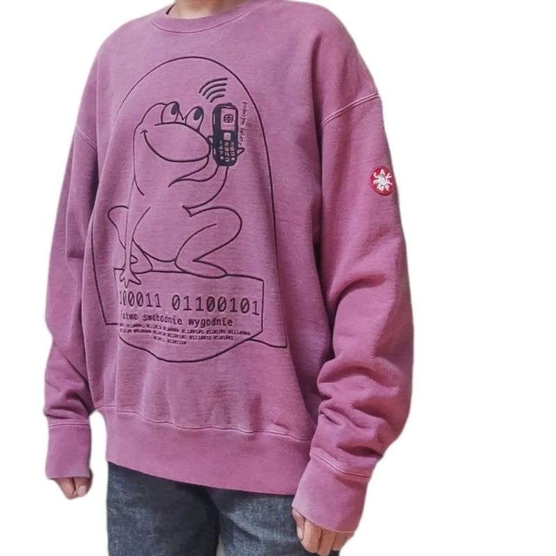 Japanese Brand CAV EMPT FROG MOBILE CREWNECK