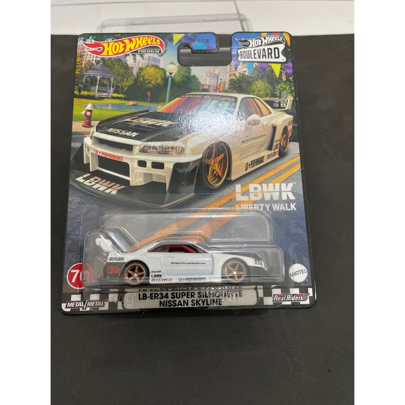 Jual HW Premium Lbwk ER 34 SUPER SILHOUETTE NISSAN SKYLINE PUTIH (JAPAN ...