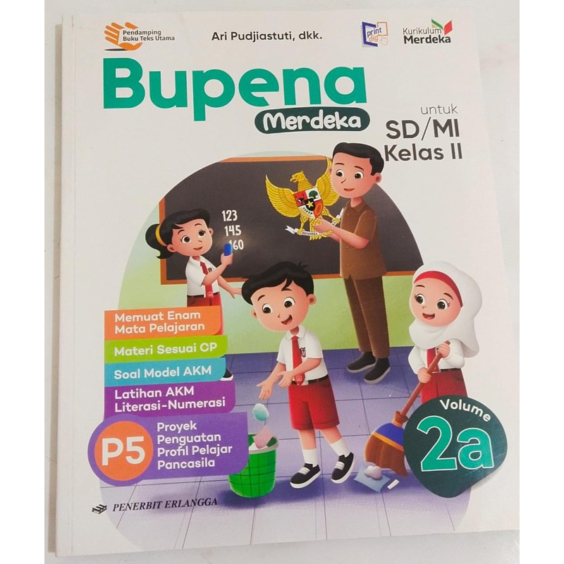 Jual Buku Bupena Merdeka Kelas 2a Penerbit Erlangga Kurikulum Merdeka Shopee Indonesia