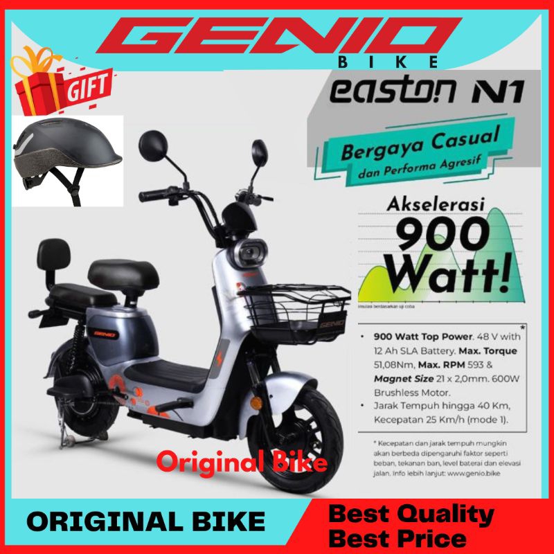 Jual Sepeda Motor Listrik E Bike Genio Easton N By United Terbaru Shopee Indonesia