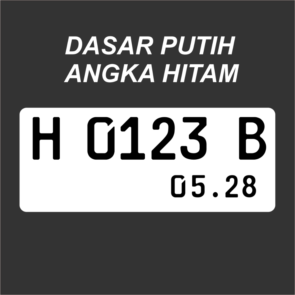 Jual plat nomor resmi untuk motor font resmi terbaru 2023 bahan akrilik ...
