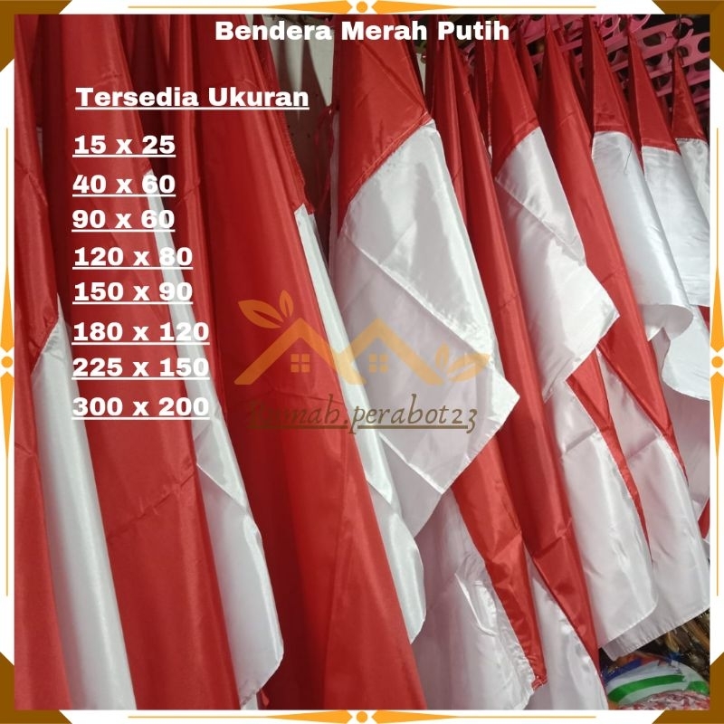 Jual Bendera Merah Putih Bendera Indonesia Satin Peles Murah Ukuran 40 X 60 90 X 60 120 X 80