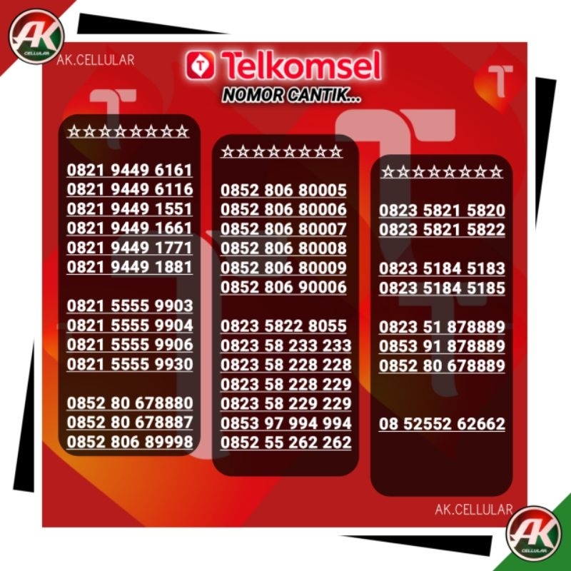 Jual No Cantik Telkomsel Simpati As Loop Kartu Perdana Nomor Cantik ...