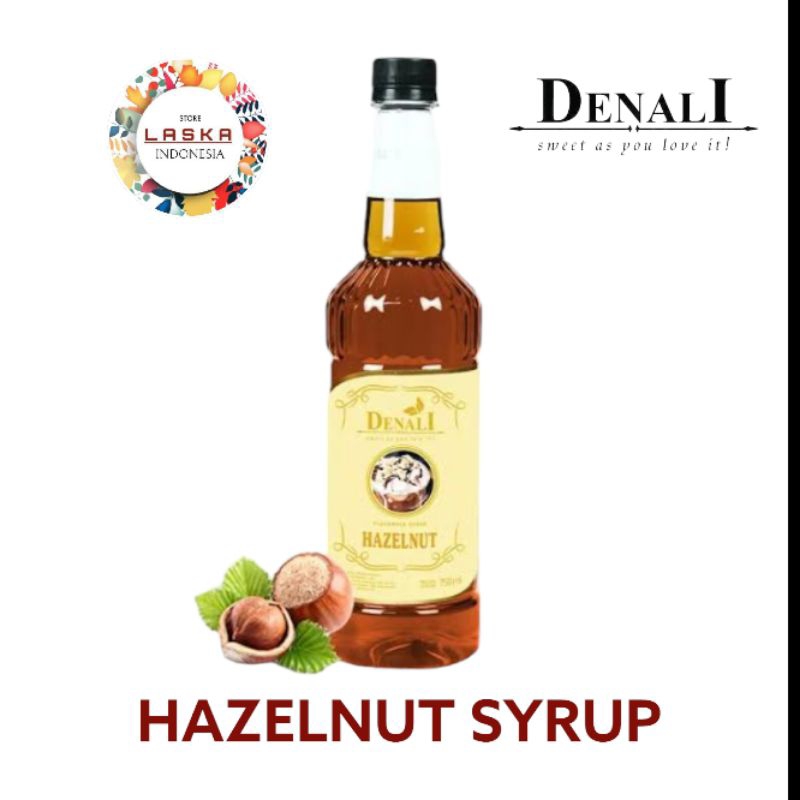 Jual Denali Hazelnut Syrup 750 ml Hazelnut Sirup Merk Denali Sirup Rasa Kacang Hazelnut