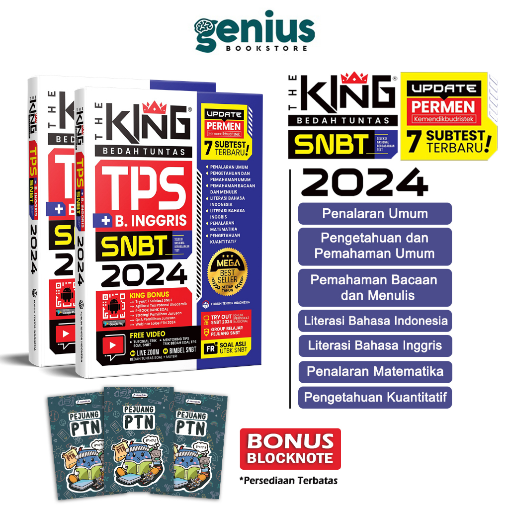 Jual 2024 Tps Snbt Skolastik Update Permen The King Bedah Soal And Materi