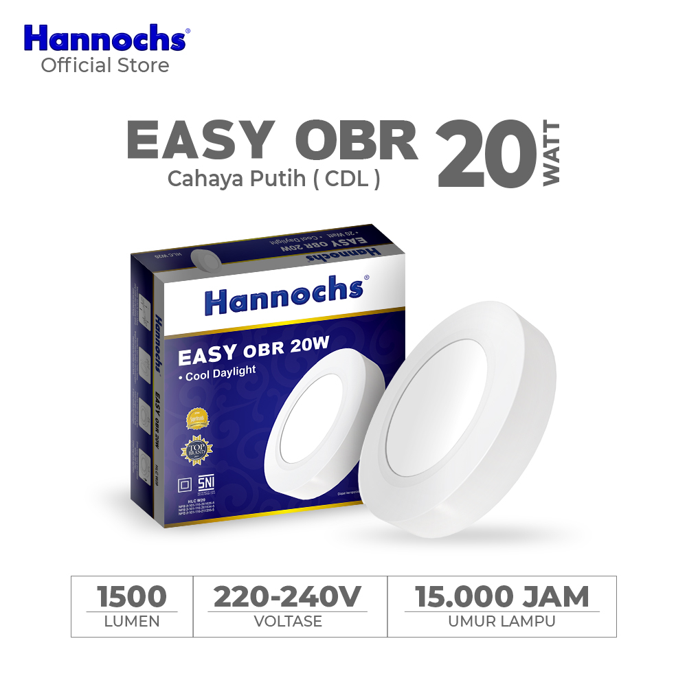 Jual Hannochs Lampu Downlight Led Easy W Obr Cahaya Putih Outbow