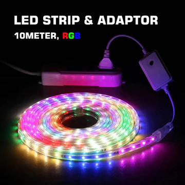 Lampu Led Strip Selang 2835 10Meter 220V Outdoor Rgb Led Strip Warna Warni