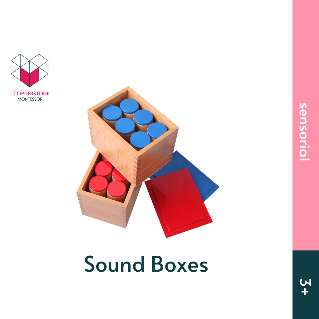 Jual Cornerstone Montessori Sound Boxes - Montessori Sensorial Auditory ...